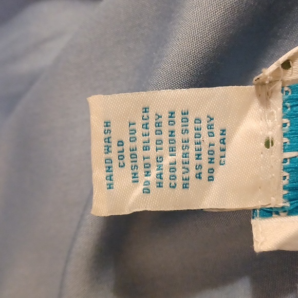 Sundance Sumina Top Light Blue With Floral Embroidery. Size S. - Picture 10 of 12